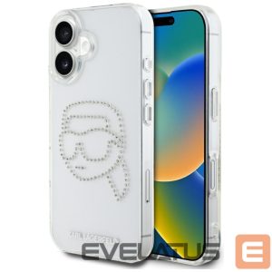 Other goods Karl Lagerfeld  Karl Lagerfeld IML Rhinestones Karl Head Case for iPhone 16 Clear 