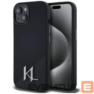 Other goods Karl Lagerfeld  Karl Lagerfeld Silicone Shadow Metal Initial MagSafe Case for iPhone 15 Black 