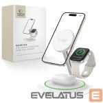 Cable Tech-Protect  Tech-Protect QI15W-A46 3in1 Magnetic MagSafe Inductive Charger - White 