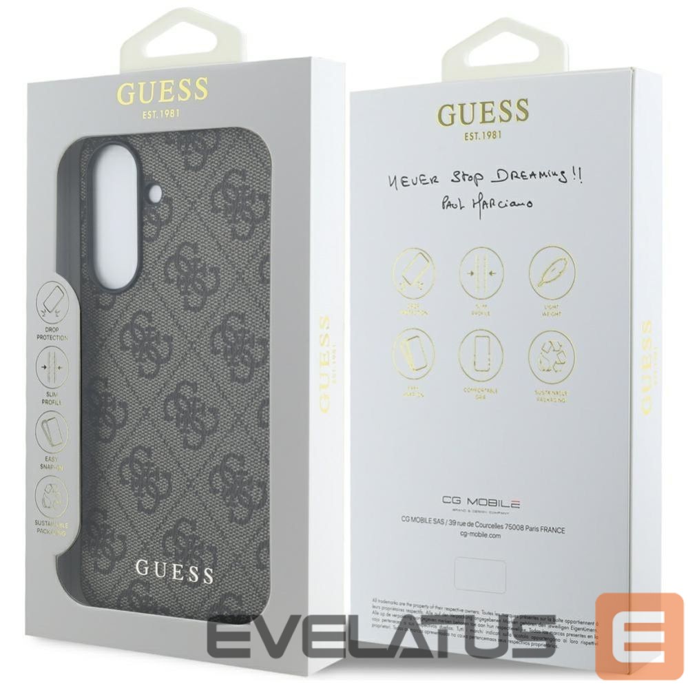 Other goods Guess Guess 4G Metal Gold Logo Case for Samsung Galaxy A36 - Brown