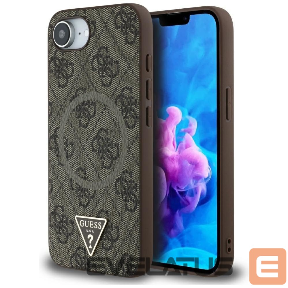 Other goods Guess Guess 4G Ring Triangle Logo MagSafe iPhone 16e Case - Brown