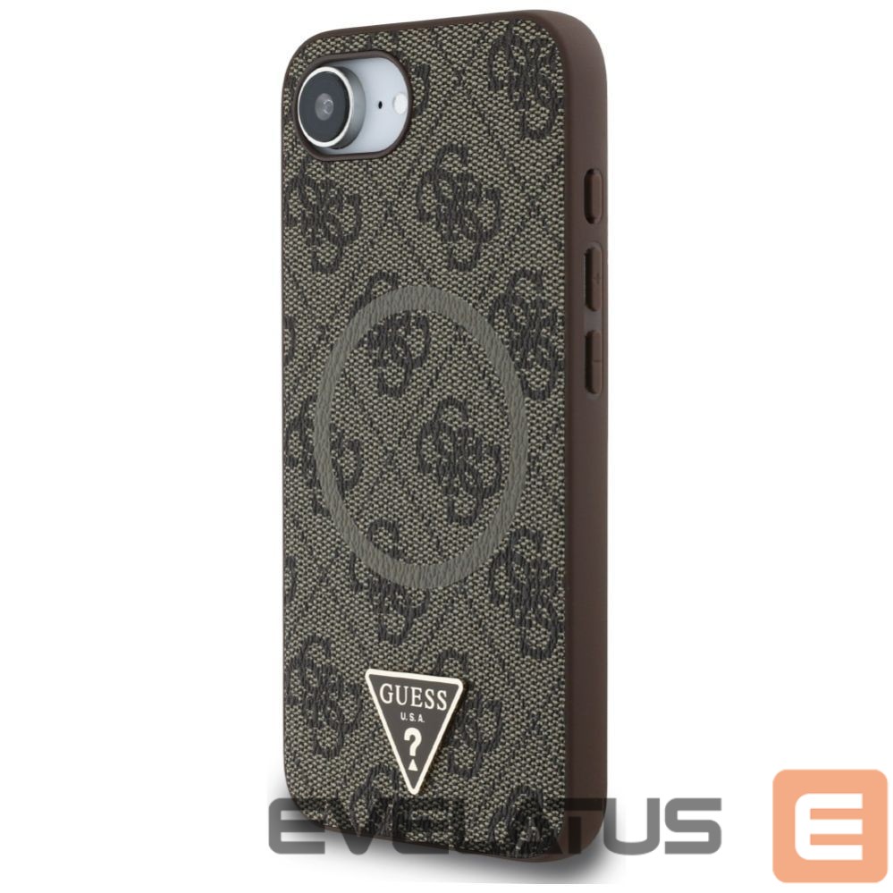 Other goods Guess Guess 4G Ring Triangle Logo MagSafe iPhone 16e Case - Brown