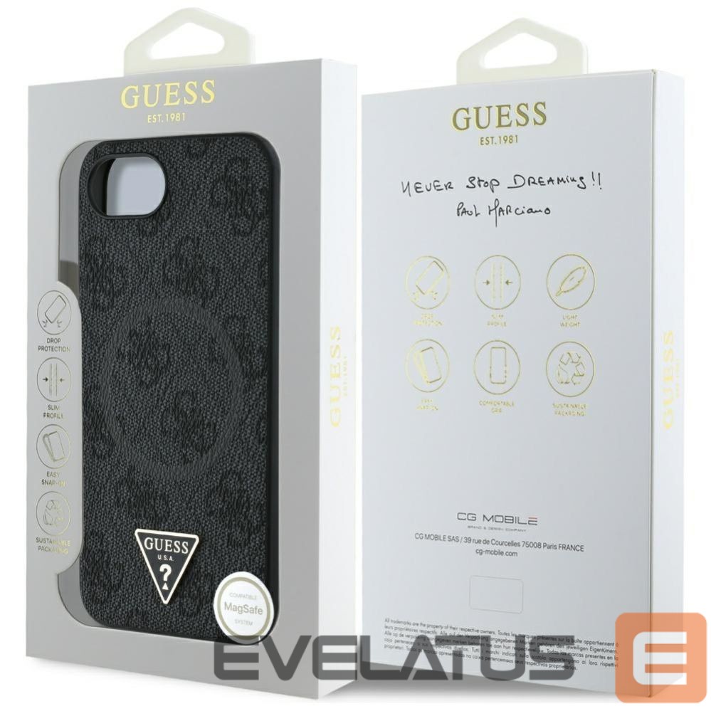 Other goods Guess Guess 4G Ring Triangle Logo MagSafe case for iPhone 16e - black