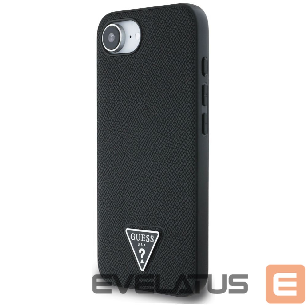 Other goods Guess Guess Grained Triangle MagSafe case for iPhone 16e - black