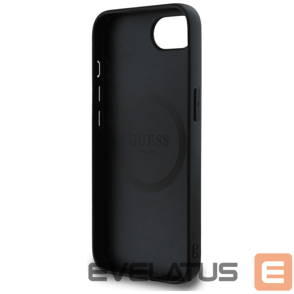 Other goods Guess Guess Grained Triangle MagSafe case for iPhone 16e - black