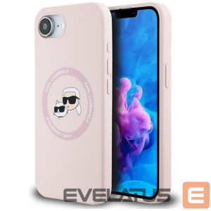 Other goods Karl Lagerfeld  Karl Lagerfeld Silicone Karl&Choupette Heads MagSafe iPhone 16e Case - Pink 