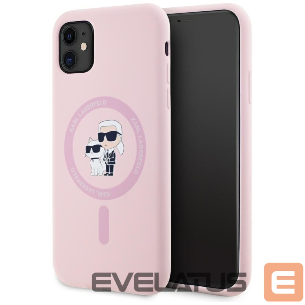 Other goods Karl Lagerfeld Karl Lagerfeld Silicone Karl&Choupette MagSafe iPhone 11 Case - Pink