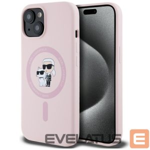 Other goods Karl Lagerfeld  Karl Lagerfeld Silicone Karl&Choupette MagSafe iPhone 15 Case - Pink 