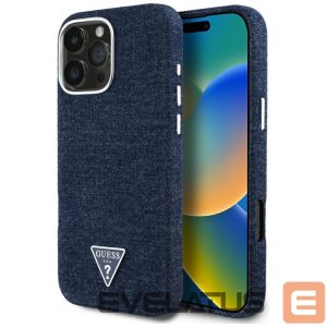Other goods Guess  Guess Denim Triangle Logo MagSafe iPhone 16 Pro Max Case - Blue 