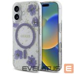 Other goods Guess  Guess Resin Flowers Glitter MagSafe case for iPhone 16 - purple 