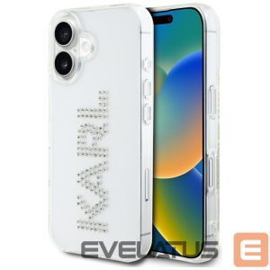 Other goods Karl Lagerfeld  Karl Lagerfeld IML Rhinestones Logo iPhone 16 Case - Transparent 