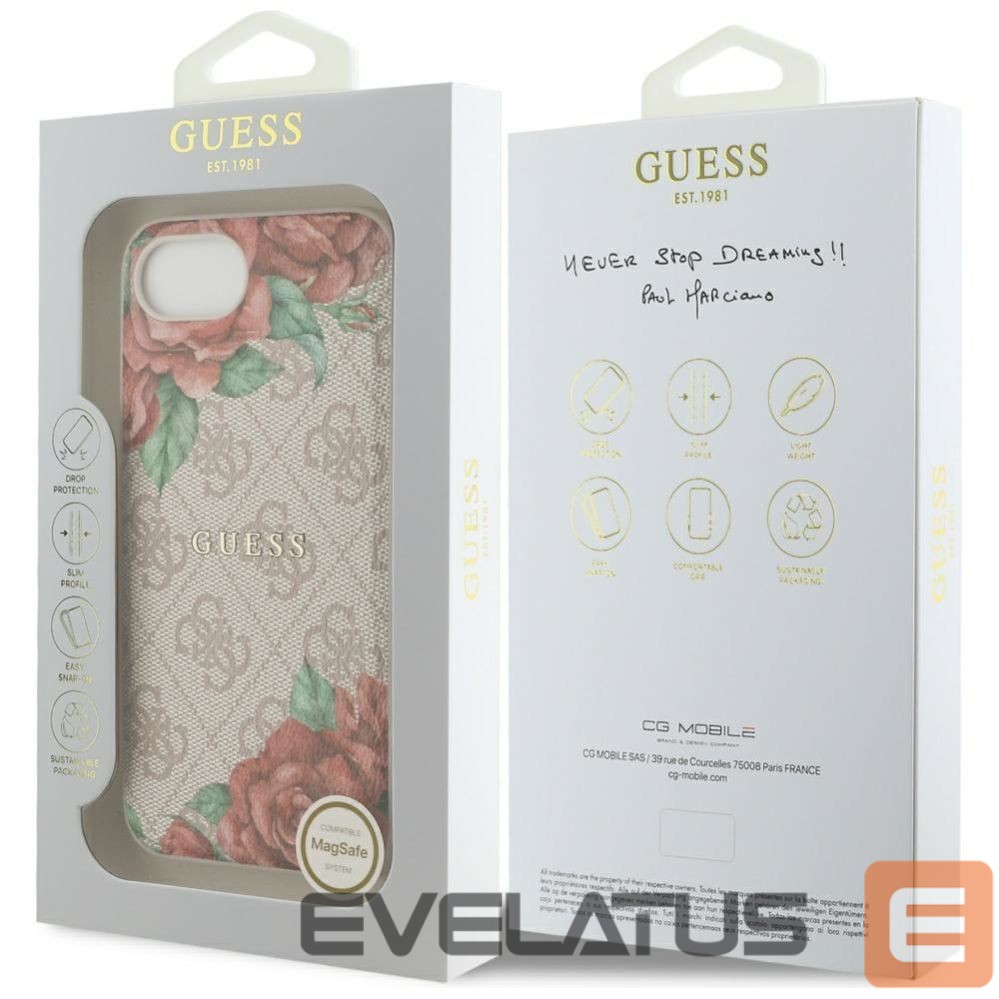 Other goods Guess Guess 4G Flowers Print MagSafe iPhone 16e Case - Pink