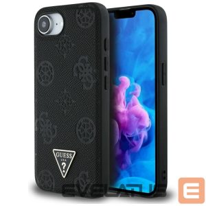 Other goods Guess  Guess Grained Hot Stamp Peony Triangle Logo MagSafe Case for iPhone 16e - Black 