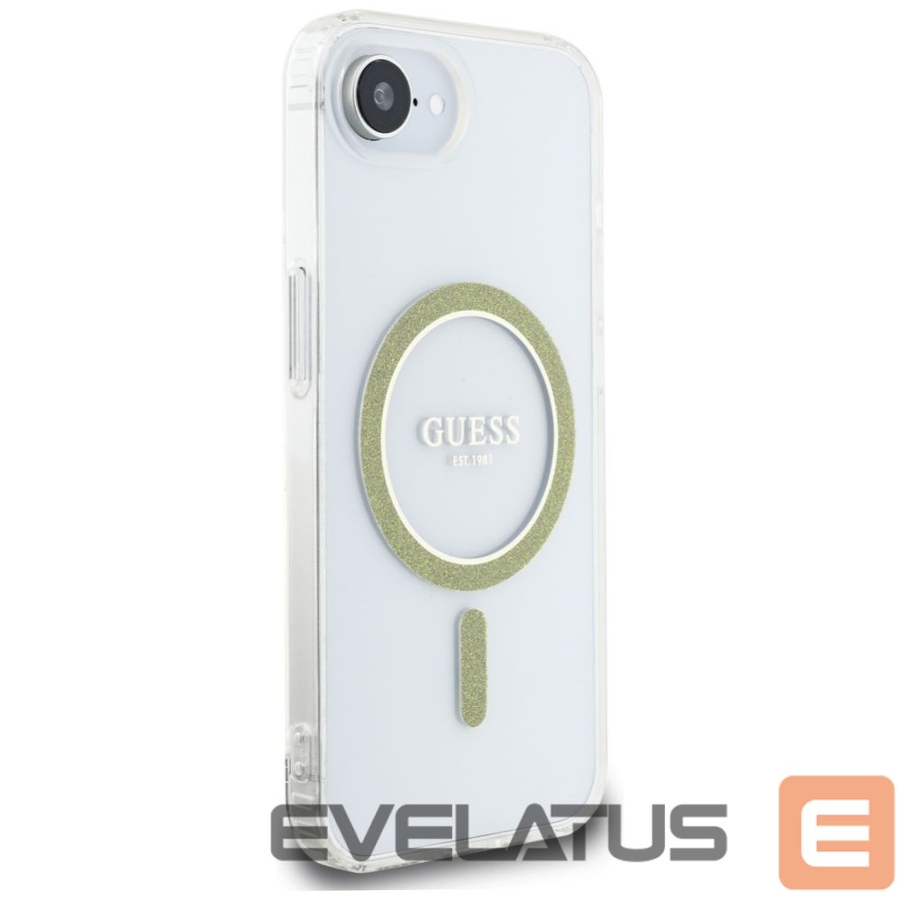 Other goods Guess Guess IML Glitter Circle MagSafe iPhone 16e Case - Clear