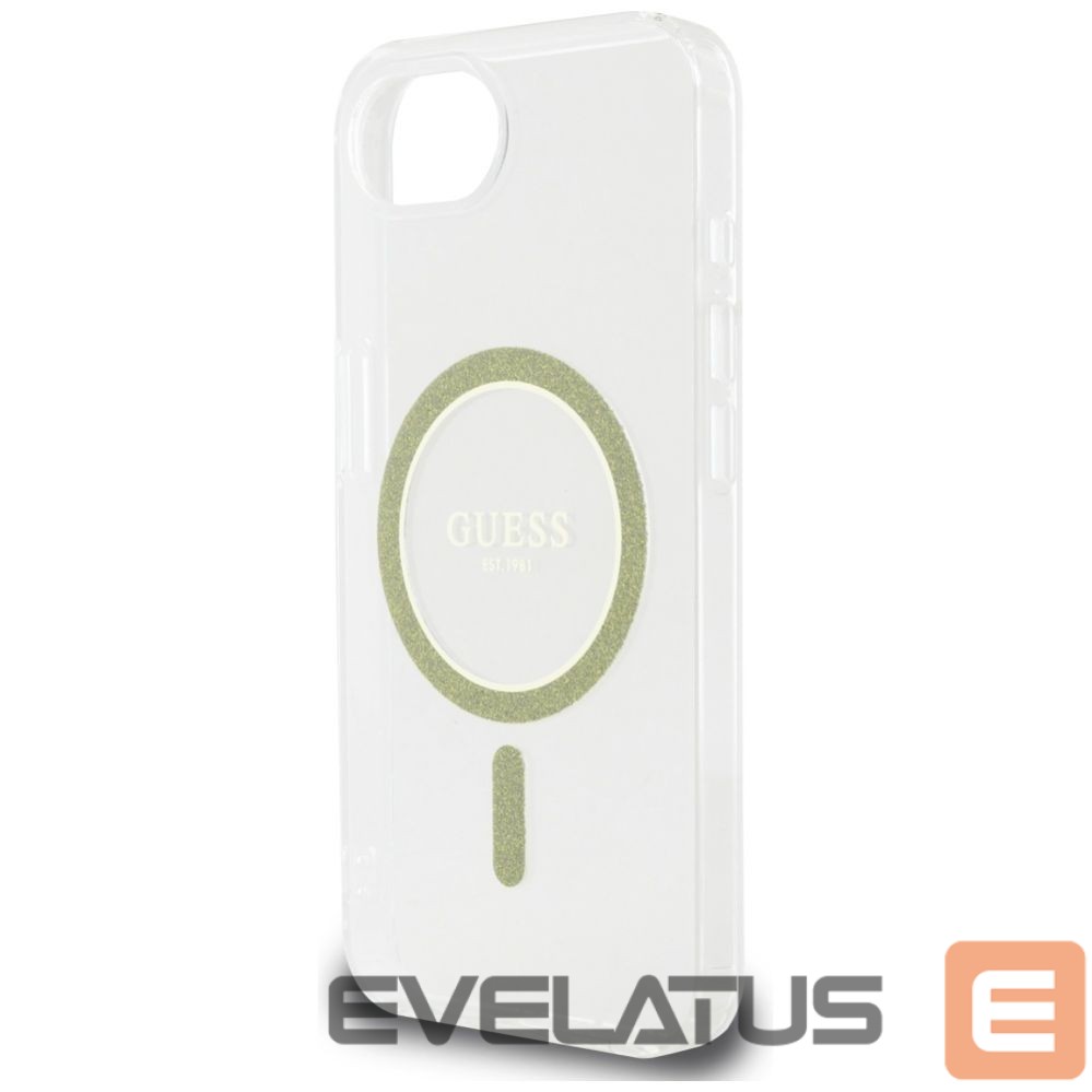 Other goods Guess Guess IML Glitter Circle MagSafe iPhone 16e Case - Clear