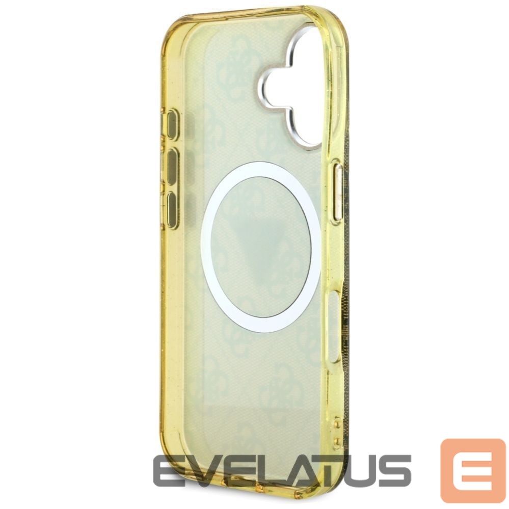 Other goods Guess Guess IML Metal Glitter 4G Circle Triangle MagSafe Case for iPhone 16 - Brown