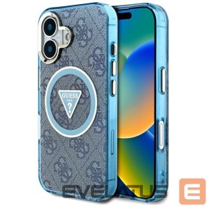 Other goods Guess  Guess IML Metal Glitter 4G Circle Triangle MagSafe Case for iPhone 16 - Blue 
