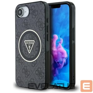 Other goods Guess  Guess IML Metal Glitter 4G Circle Triangle MagSafe Case for iPhone 16e - Black 