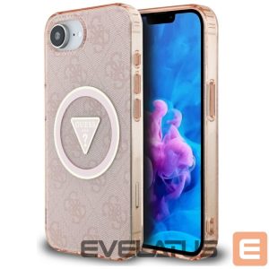 Other goods Guess  Guess IML Metal Glitter 4G Circle Triangle MagSafe case for iPhone 16e - pink 