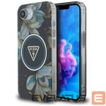 Other goods Guess  Guess IML Metal Glitter Flowers Triangle MagSafe case for iPhone 16e - black 