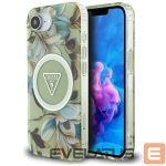 Other goods Guess  Guess IML Metal Glitter Flowers Triangle MagSafe iPhone 16e Case - Green 