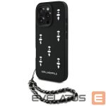 Other goods Karl Lagerfeld  Karl Lagerfeld Saffiano Crystals w/Chain iPhone 16 Pro Case - Black 