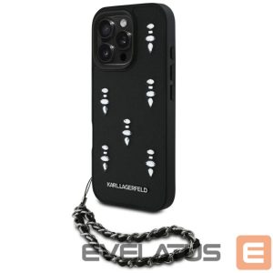 Other goods Karl Lagerfeld  Karl Lagerfeld Saffiano Crystals w/Chain iPhone 16 Pro Case - Black 