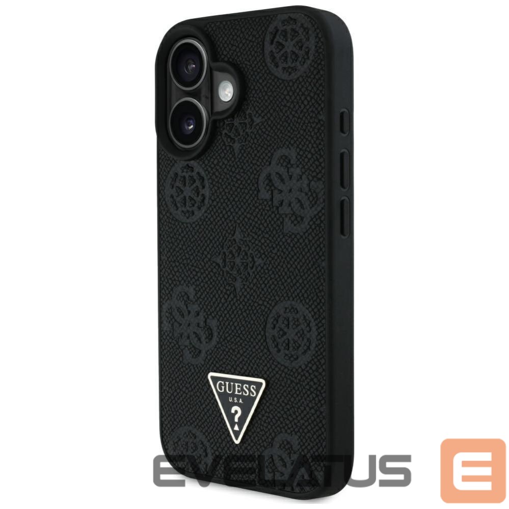 Other goods Guess Guess Grained Hot Stamp Peony Triangle Logo MagSafe Case for iPhone 16 - Black