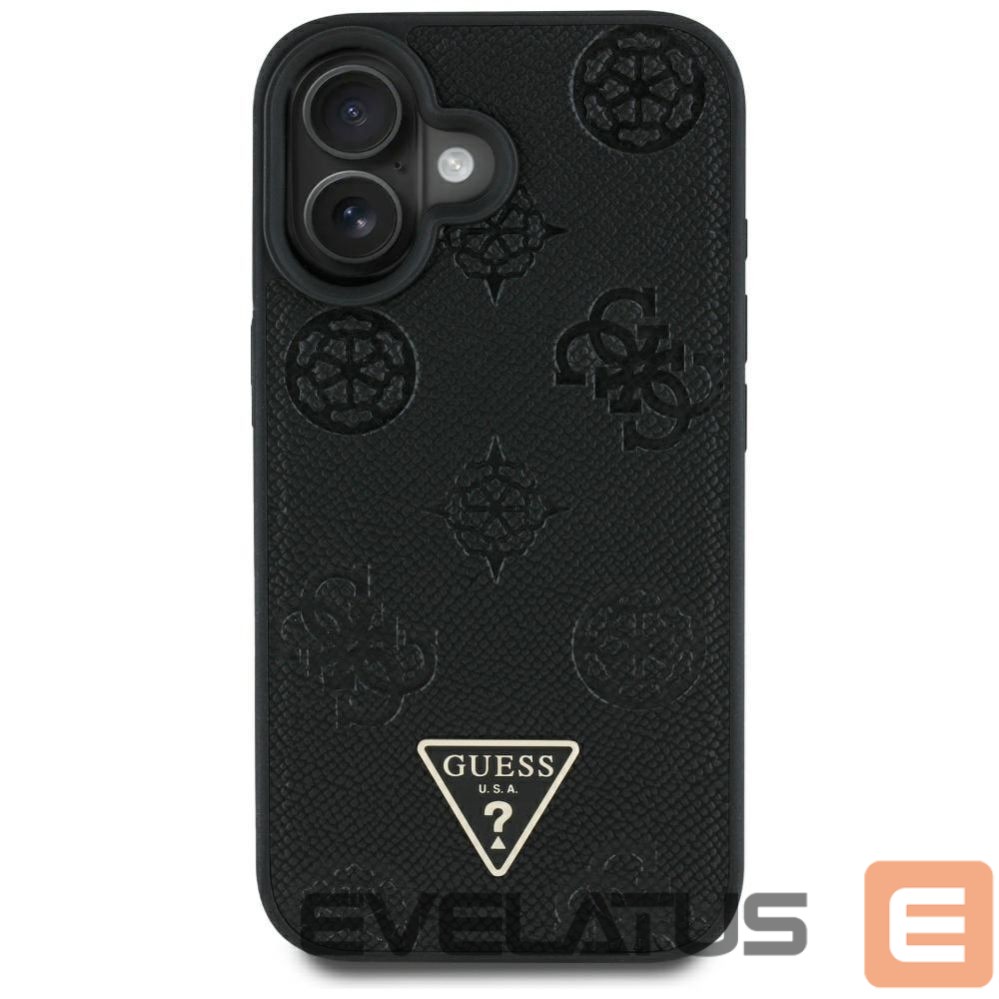 Other goods Guess Guess Grained Hot Stamp Peony Triangle Logo MagSafe Case for iPhone 16 - Black