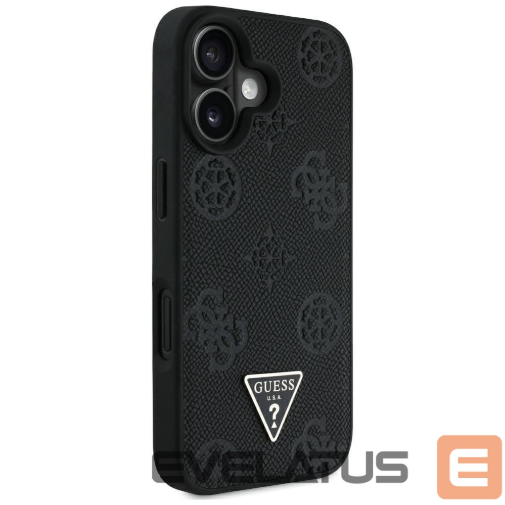 Other goods Guess Guess Grained Hot Stamp Peony Triangle Logo MagSafe Case for iPhone 16 - Black