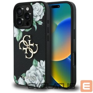Other goods Guess  Guess Grained Roses Big 4G logo case for iPhone 16 Pro Max - black 
