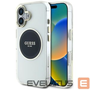 Other goods Guess  Guess IML Metal Colored Circle Classic Logo MagSafe case for iPhone 16 - black 