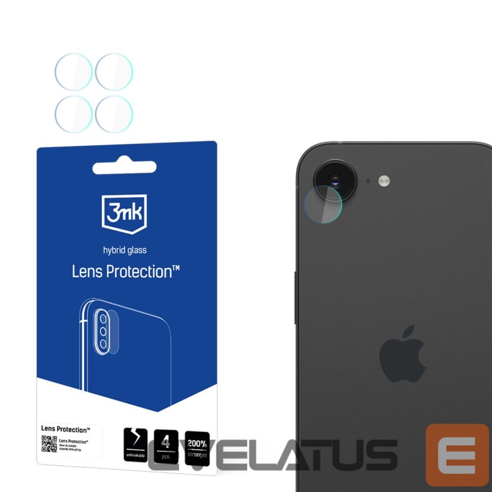 Other goods 3MK 3mk Lens Protection Hybrid Glass for Apple iPhone 16E Camera Lens