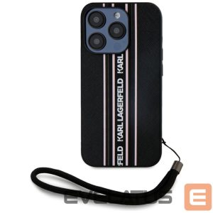 Other goods Karl Lagerfeld  Karl Lagerfeld Saffiano Athleisure Stripes Cord iPhone 15 Pro Case - Pink 