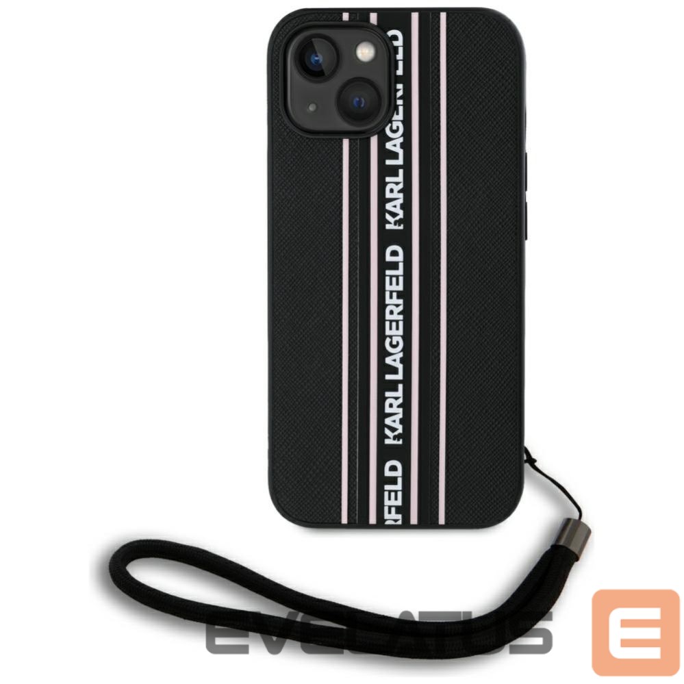 Other goods Karl Lagerfeld Karl Lagerfeld Saffiano Athleisure Stripes Cord iPhone 15 Case - Pink