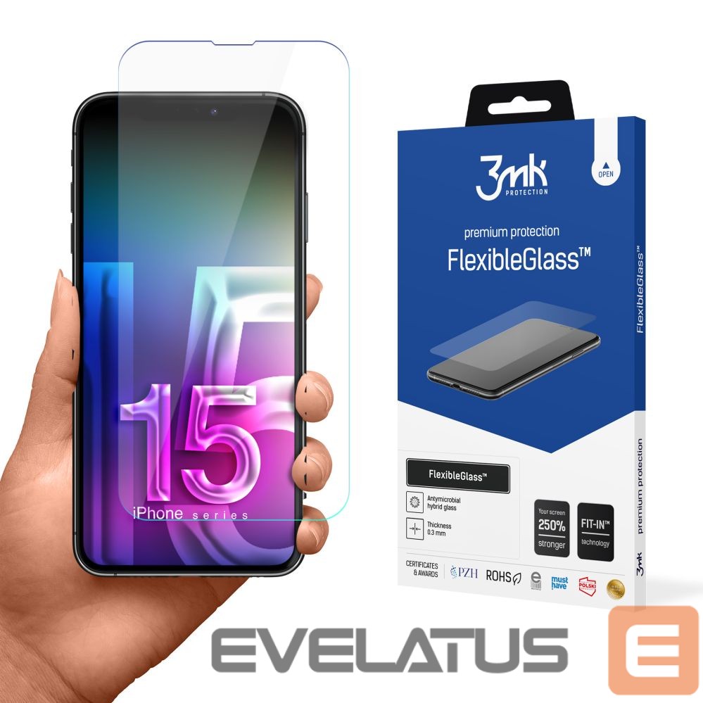 Other goods 3MK Hybrid glass 3mk FlexibleGlass v2.0 for Apple iPhone 15 Pro Max