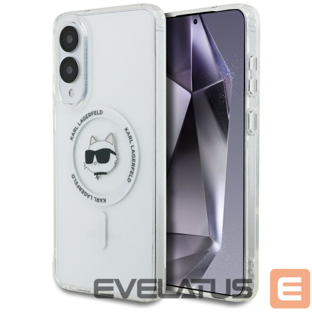 Other goods Karl Lagerfeld Karl Lagerfeld Button Choupette Head Printed Logo MagSafe Case for Samsung Galaxy S25 Edge - White