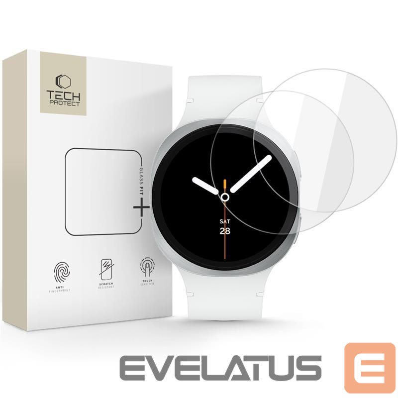Other goods Tech-Protect Tech-Protect Glass Fit+ 2-pack tempered glass for Samsung Galaxy Watch 8 40mm - transparent