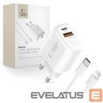 Cable Tech-Protect  Tech-Protect NCA20 PD 20W QC3.0 USB-A / USB-C Wall Charger + USB-C / Lightning Cable 100cm - White 