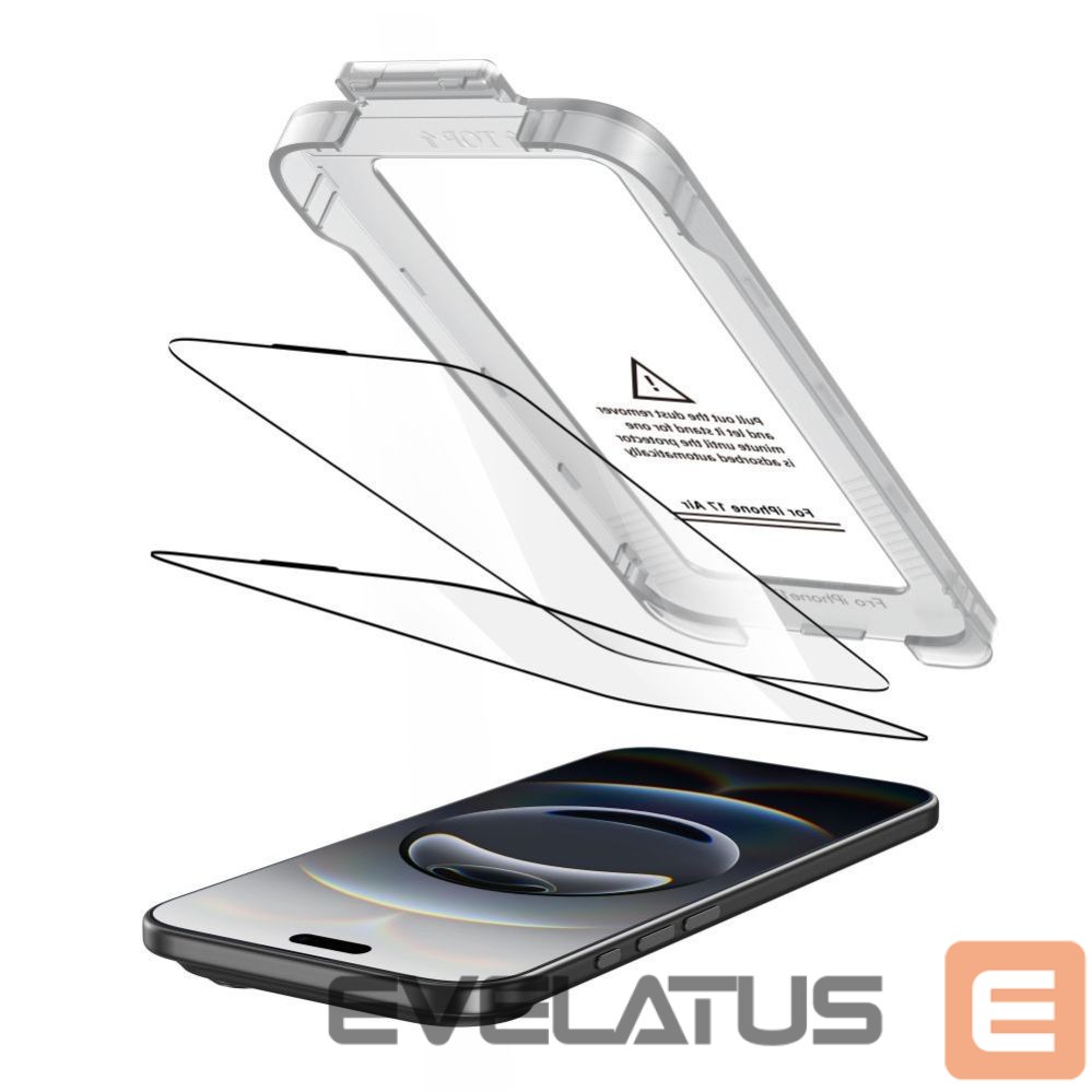 Other goods Tech-Protect Tech-Protect Quick Set+ 2-pack tempered glass for iPhone 17 Air - black