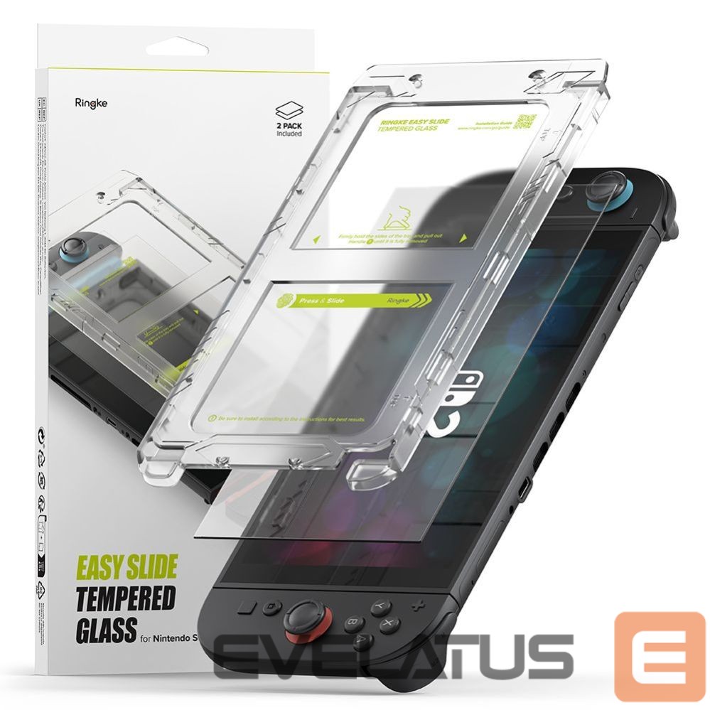 Other goods Ringke Ringke Easy Slide 2-pack Tempered Glass for Nintendo Switch 2 - Transparent