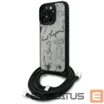 Other goods Karl Lagerfeld  Karl Lagerfeld Crossbody Grained Pattern & Logo Case for iPhone 16 Pro - Gray 
