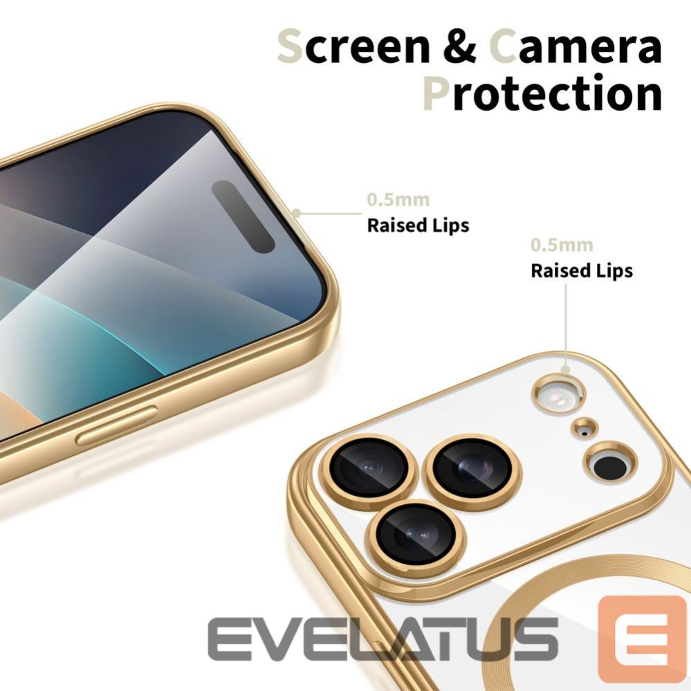 Other goods Tech-Protect Tech-Protect MagFlex MagSafe Case for iPhone 17 Pro - Transparent Gold