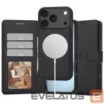 Back panel cover Tech-Protect  Tech-Protect Wallet MagSafe case for iPhone 17 Pro - matte black 