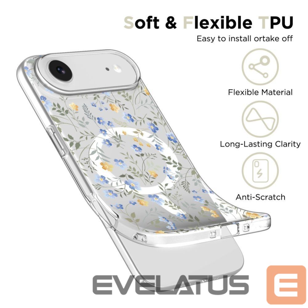 Other goods Tech-Protect Tech-Protect FlexAir MagSafe Case for iPhone 17 Air - Daisies with Leaves