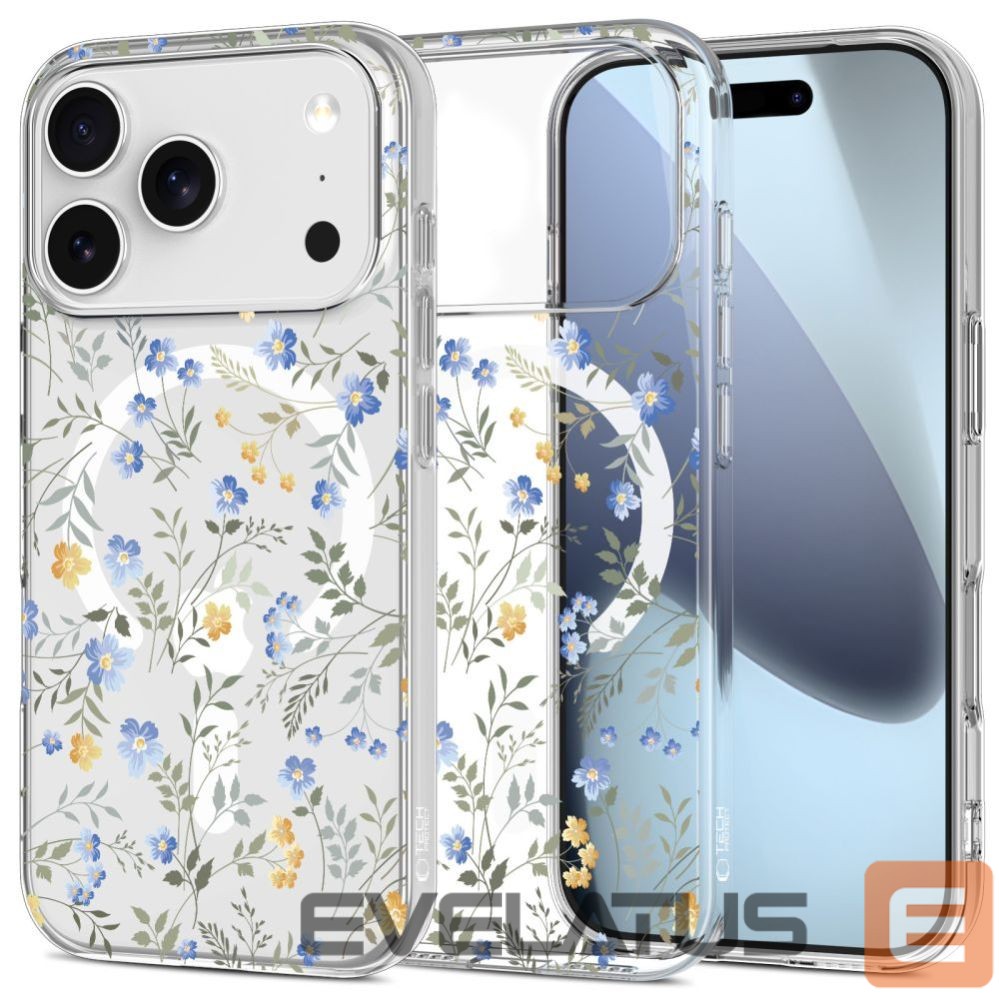 Other goods Tech-Protect Tech-Protect FlexAir MagSafe Case for iPhone 17 Pro Max - Daisies with Leaves