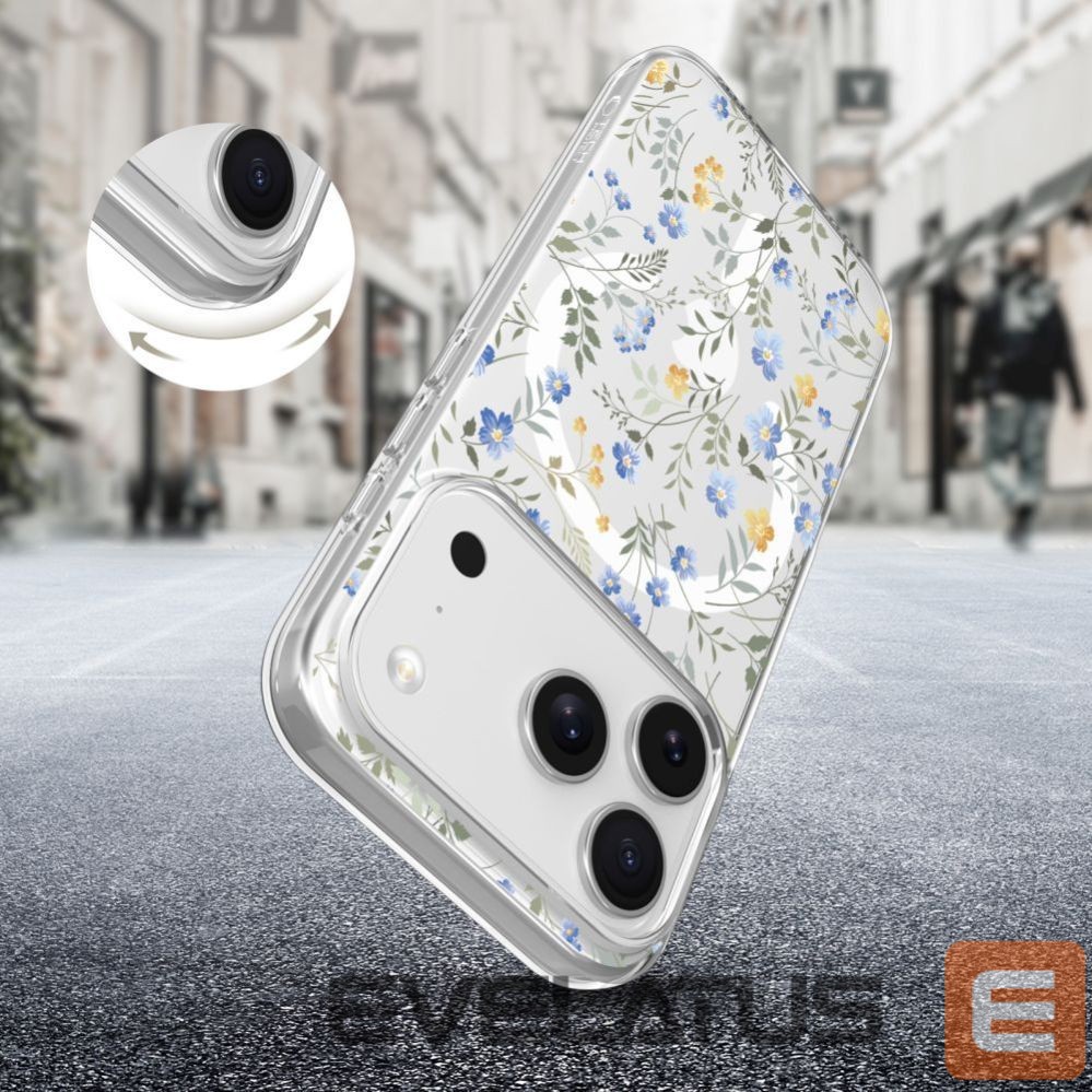 Other goods Tech-Protect Tech-Protect FlexAir MagSafe Case for iPhone 17 Pro Max - Daisies with Leaves