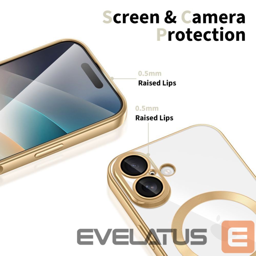 Other goods Tech-Protect Tech-Protect MagFlex MagSafe Case for iPhone 17 - Transparent Gold