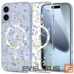 Back panel cover Tech-Protect  Tech-Protect FlexAir MagSafe Case for iPhone 17 - Daisies with Leaves 