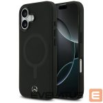 Other goods Mercedes-Benz  Mercedes Plain Smooth Leather MagSafe case for iPhone 17 - black 